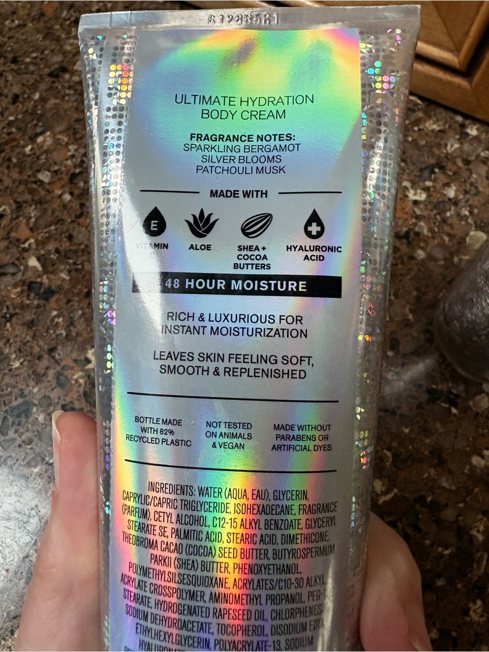 Bath & Body Works Platinum Holographic Fragrance Mist & Body Cream - Silver - Picture 5 of 5